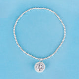 SPD.0099// 925 Silver Circle Bold 11mm Cubic Pendant, 1pc / PO76