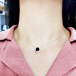 SPD.0099// 925 Silver Circle Bold 11mm Cubic Pendant, 1pc / PO76
