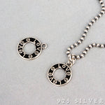 SPD.0104// 925 Silver Antique Circle Love Pendant, 1pc / PO85