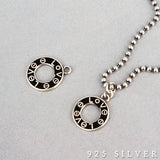 SPD.0104// 925 Silver Antique Circle Love Pendant, 1pc / PO85