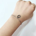 SPD.0104// 925 Silver Antique Circle Love Pendant, 1pc / PO85