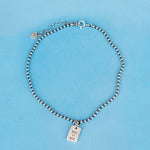 SPD.0109// 925 Silver Antique Square Bar Pendant, 1pc / PO89
