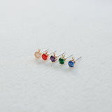 ER.496 // 5mm Mini Cubic Ear Post, 2 Pc