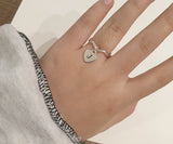 [ 925 Sterling silver ] Wave Initial J Silver Ring