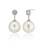 [ 925 Sterling silver ] 12mm Pearl Drop Earring