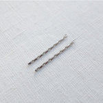 SG.054 // 32mm Twist Bar Surgical Steel Pendant, 2 Pc