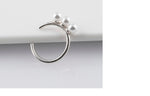 [ 925 Sterling silver ] Three Pearls Ear Cuff