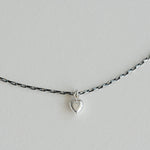 [ 925 Sterling silver ] Heart Rollotaph Jewel Necklace