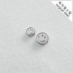 SG.058 // Surgical Steel Oval smile Pendant, 2 Pc [5-6535-01]