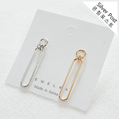 ER.522 //  Ring&Clip Silver Ear Post, 2 pc [8-8831-06]