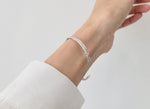 [ 925 Sterling silver ] Open Free Silver Bangle Bracelet