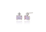 [ 925 Sterling silver ] Mano Rectangular Shape Earring