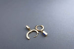 [ 925 Sterling silver ] Blue Cubic Point Silver Earring