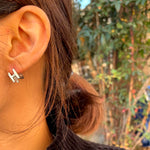 [ 925 Sterling silver ] Dubble H Earring