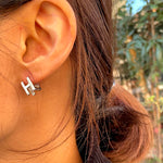 [ 925 Sterling silver ] Dubble H Earring