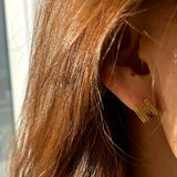 [ 925 Sterling silver ] Dubble H Earring