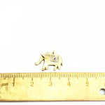 PD.1984 // Cubic Point Elephant Connector Pendant, 2 Pc