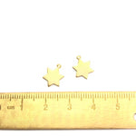 PD.1988 // Small Flat Star Pendant, 2 Pc