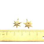 PD.1989 // Small Cubic Sun Flower Pendant, 2 Pc