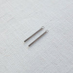 SG.052 // 22mm Thin Bar Surgical Steel Pendant, 2 Pc