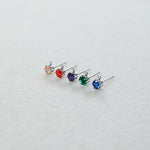 ER.496 // 5mm Mini Cubic Ear Post, 2 Pc