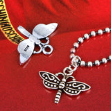 SPD.0117/ 925 Silver Antique Dragonfly Pendant, 1pc / PO100