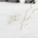 SPD.0012 // 925 Silver Cubic Closs Pendant, 1pc / PO360