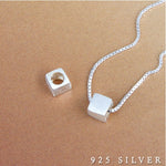 SPD.0013 // 925 Silver Mini Square Cube Pendant, 1pc / PO361