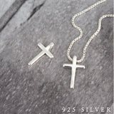 SPD.0014 // 925 Silver Simple Mini Closs Pendant, 1pc / PO362