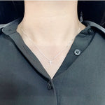 SPD.0014 // 925 Silver Simple Mini Closs Pendant, 1pc / PO362