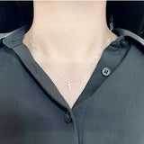 SPD.0014 // 925 Silver Simple Mini Closs Pendant, 1pc / PO362