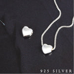 SPD.0016 // 925 Silver Simple Mini Heart Pendant, 1pc / PO364