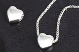 SPD.0016 // 925 Silver Simple Mini Heart Pendant, 1pc / PO364