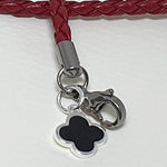 SPD.0091// 925 Silver Epoxy Clover Pendant, 1pc / PO68