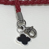 SPD.0091// 925 Silver Epoxy Clover Pendant, 1pc / PO68