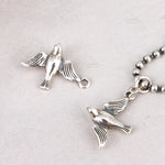 SPD.0111// 925 Silver Antique Dove  Pendant, 1pc / PO91