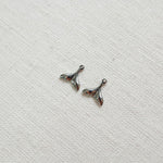 SG.050 // Dolphin tail Surgical Steel Pendant, 2 Pc